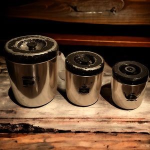 Vintage Westbend Aluminum Nesting Kitchen Canisters